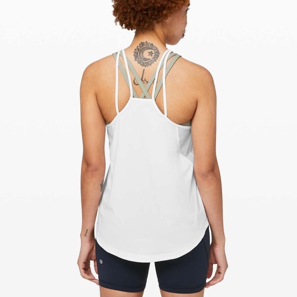 Lululemon Run Off-Route Tank White workout top - Picture 3 of 6